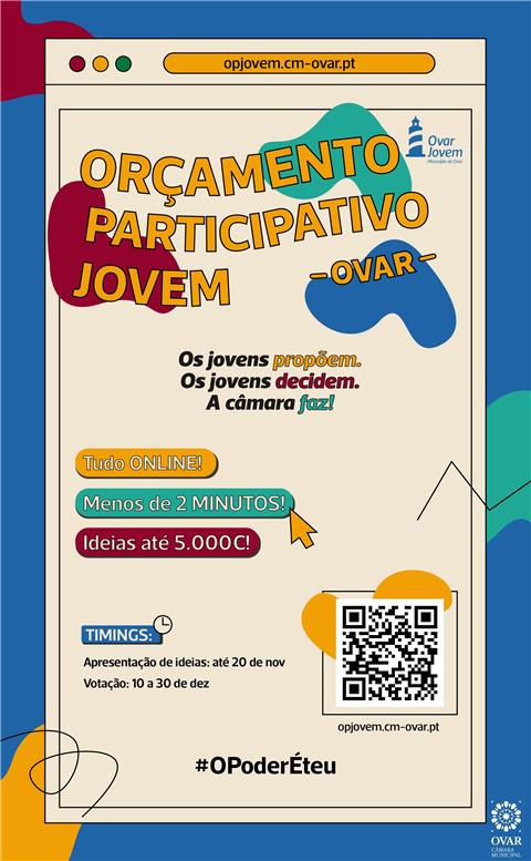 Câmara de Ovar disponibiliza 10 mil euros para os jovens transformarem ideias em realidades