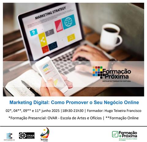 Formação + próxima com ações de capacitação gratuitas em Ovar e Estarreja