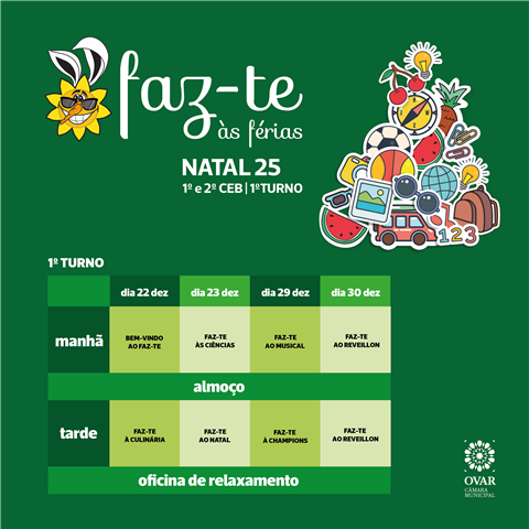 “FAZ-TE ÀS FÉRIAS – NATAL”: CRIATIVIDADE, DIVERSÃO E APRENDIZAGEM NAS FÉRIAS ESCOLARES