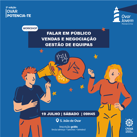 Câmara Municipal de Ovar promove formação gratuita para jovens desenvolverem competências de comunicação, negociação e liderança