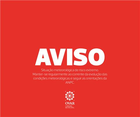 AVISO À POPULAÇÃO |  PRECIPITAÇÃO, VENTO, AGITAÇÃO MARÍTIMA E QUEDA DE NEVE - MEDIDAS PREVENTIVAS