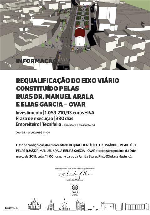 Requalificação do Eixo Viário constituído pelas Ruas Dr. Manuel Arala e Elias Garcia
