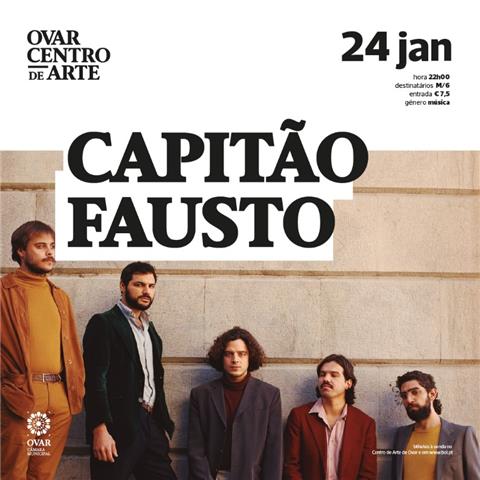 Centro de Arte de Ovar esgotado para o concerto dos Capitão Fausto