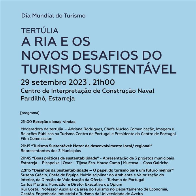 “A Ria e os novos desafios do Turismo Sustentável"