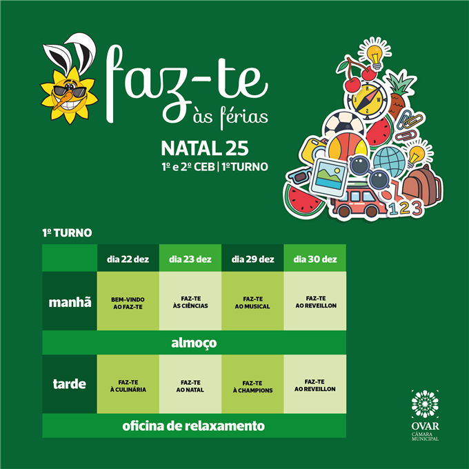 “FAZ-TE ÀS FÉRIAS – NATAL”: CRIATIVIDADE, DIVERSÃO E APRENDIZAGEM NAS FÉRIAS ESCOLARES