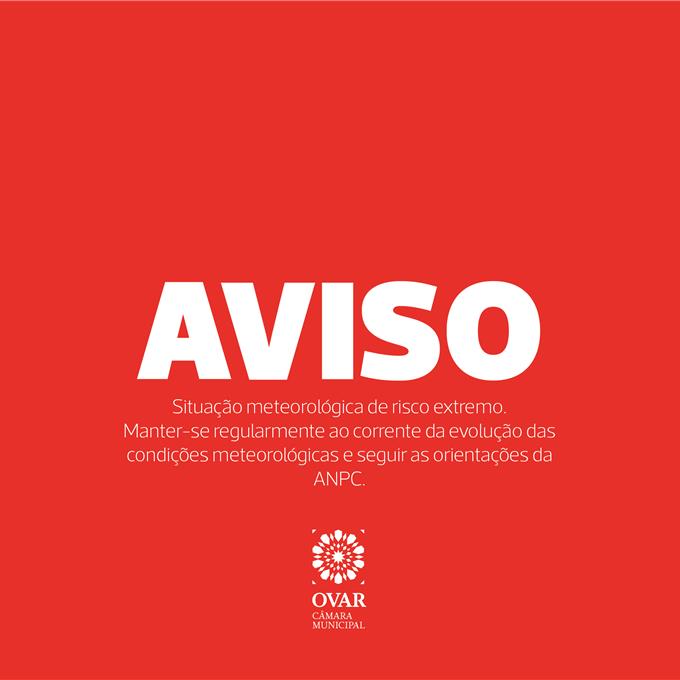 AVISO À POPULAÇÃO |  PRECIPITAÇÃO, VENTO, AGITAÇÃO MARÍTIMA E QUEDA DE NEVE - MEDIDAS PREVENTIVAS