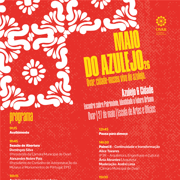 Azulejo & Cidade debate o futuro e reforça a identidade de Ovar, Cidade-Museu Vivo do Azulejo